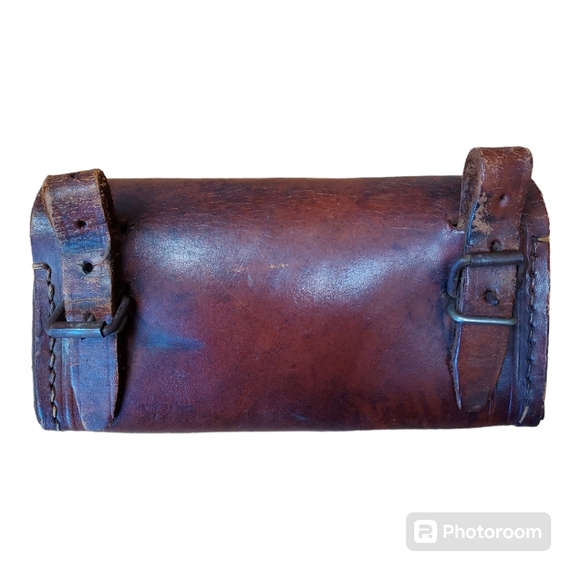 Antique Leather Bicycle Tool Bag - Picture 2 of 8